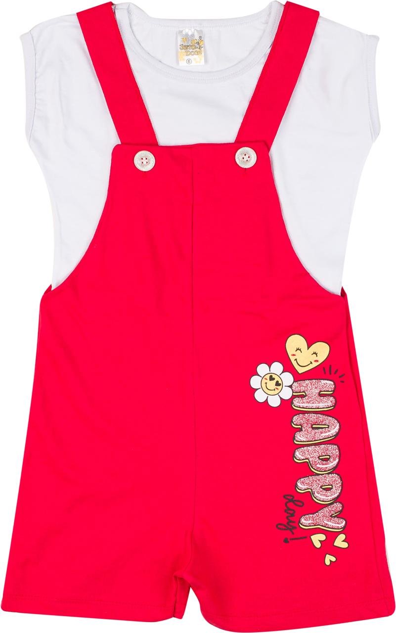 jardineira happy vermelha