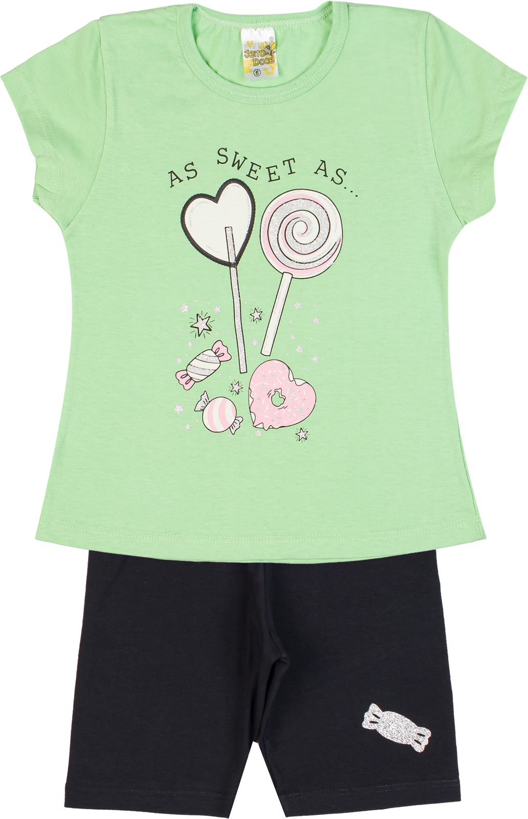 02 conjunto menina verao com glitter
