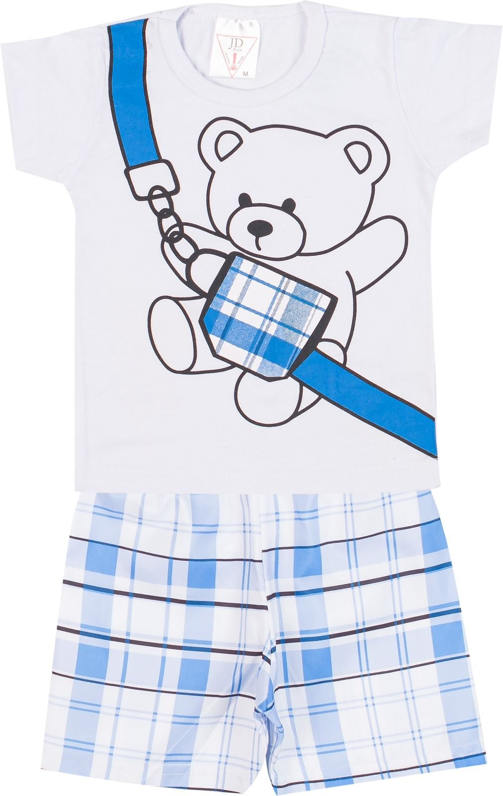 01 conjunto menino verao tactel azul g