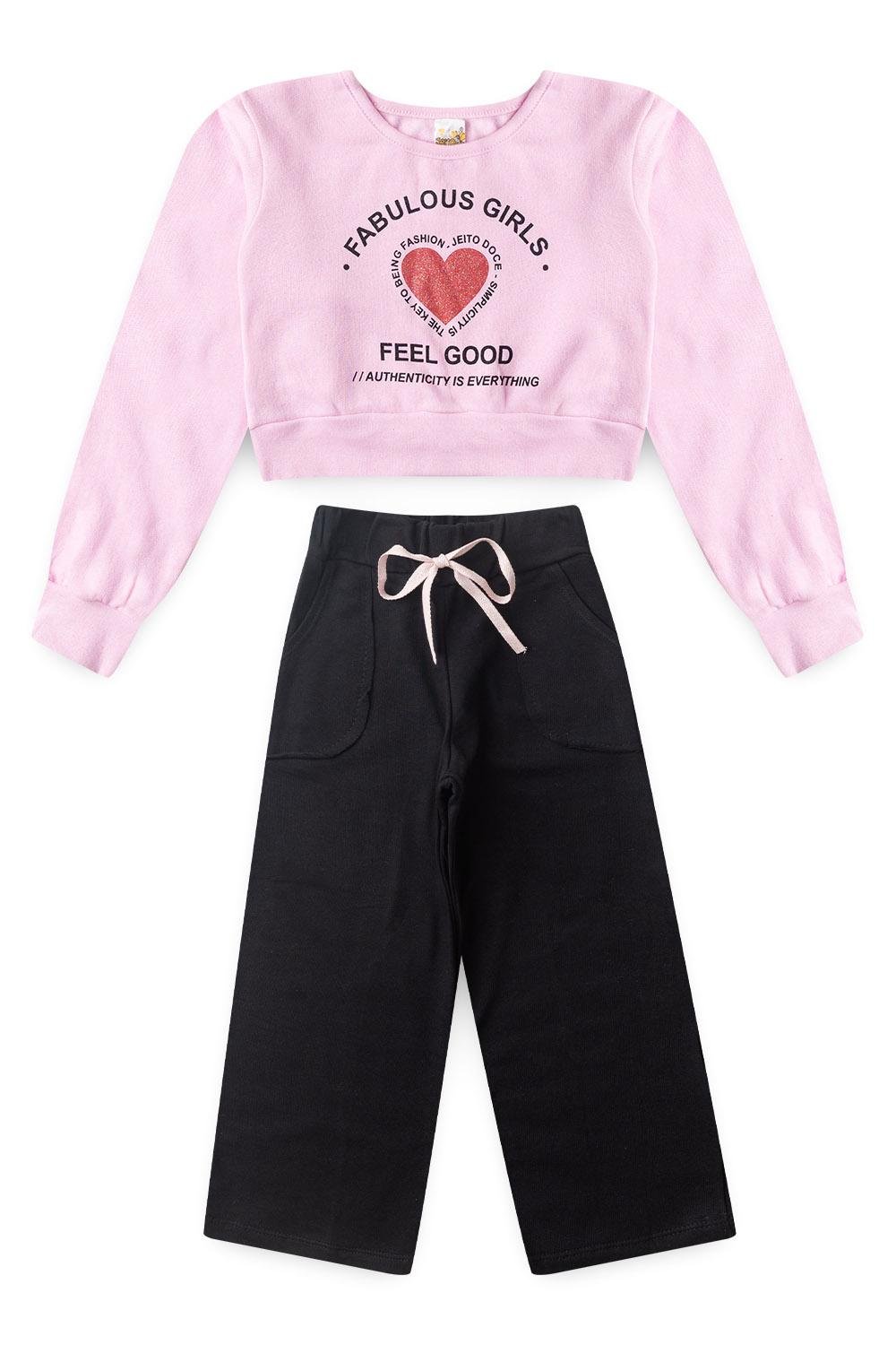 01 conjunto menina inverno rosa jd kids