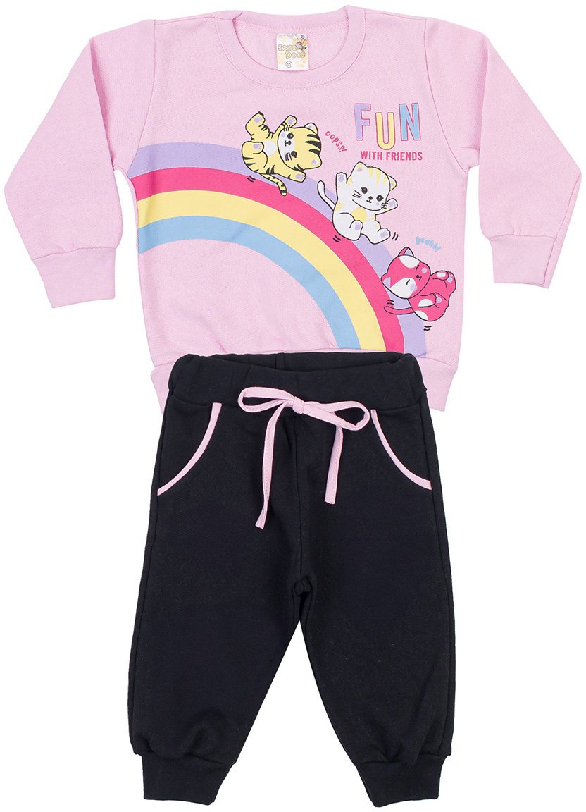 18 conjunto menina inverno mescla jd kids