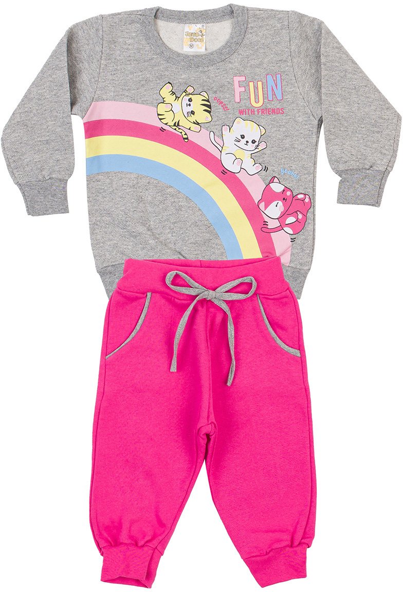 19 conjunto menina inverno mescla jd kids