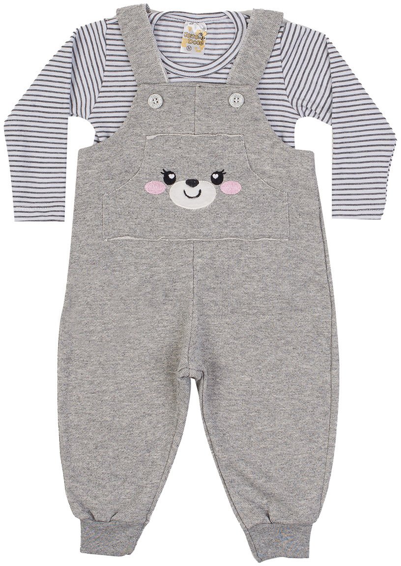 01 jardineira menina inverno com bolso mescla jd kids
