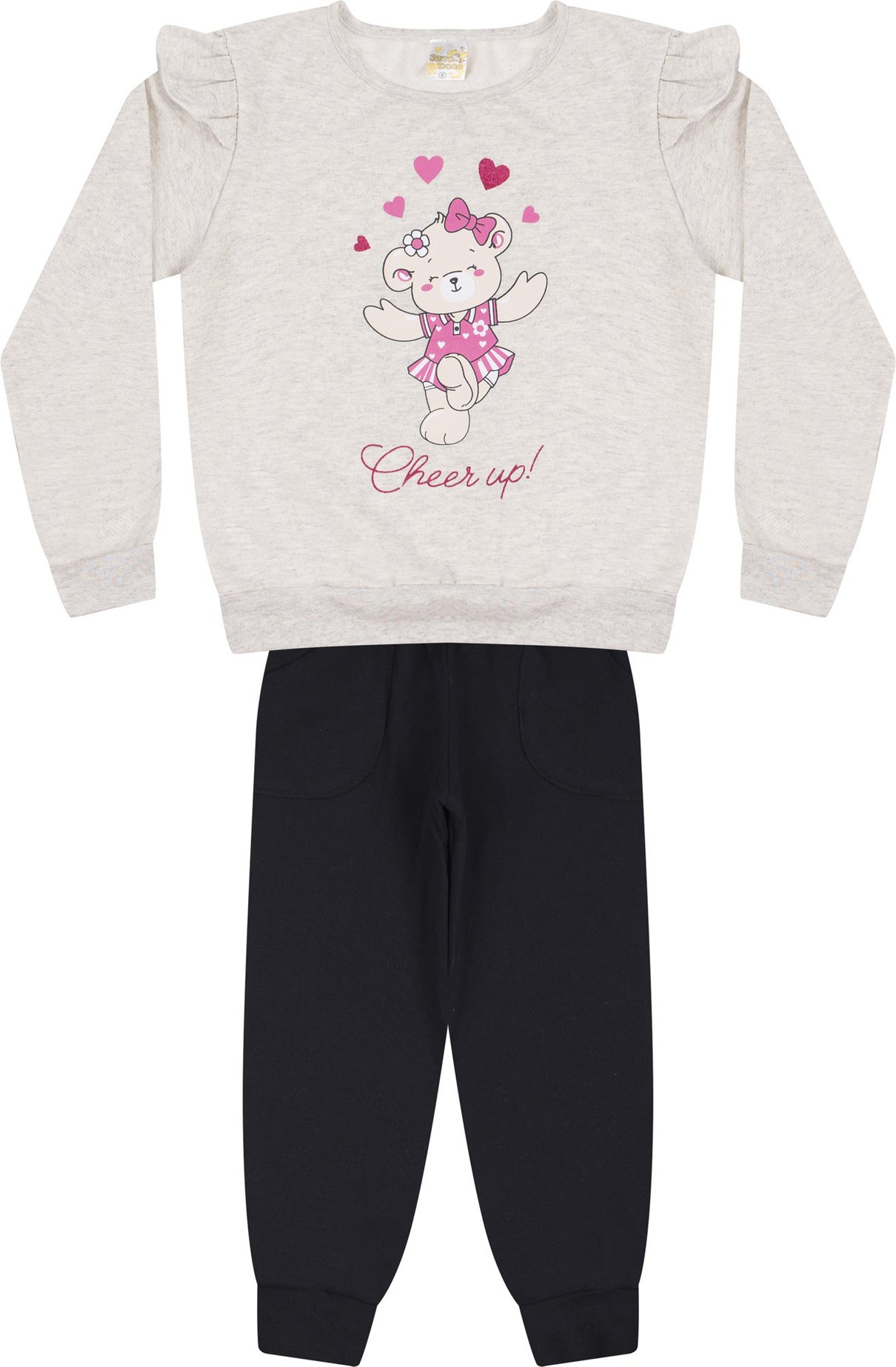 12 conjunto menina inverno melancia jd kids