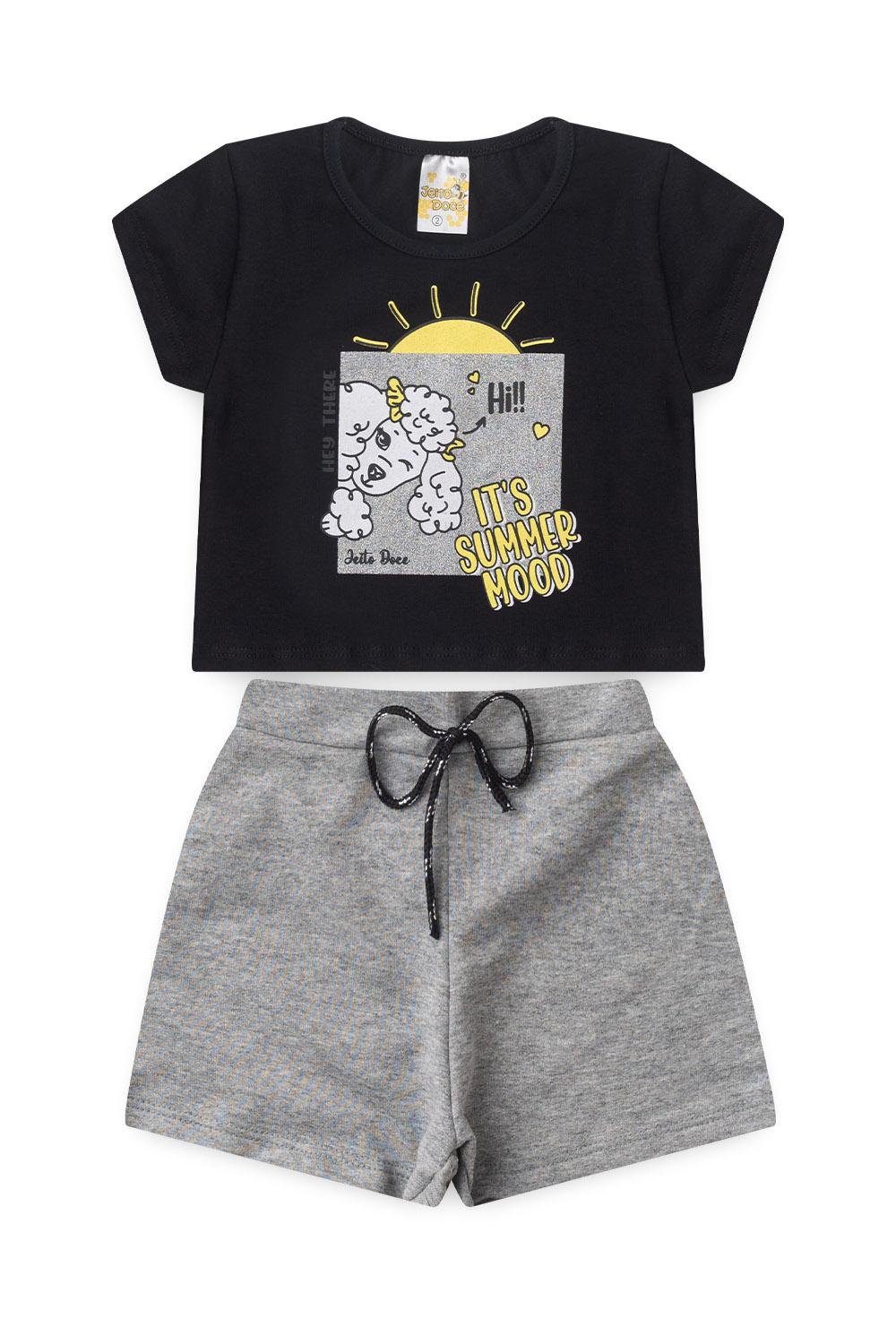 07 conjunto menina verao preto jd kids
