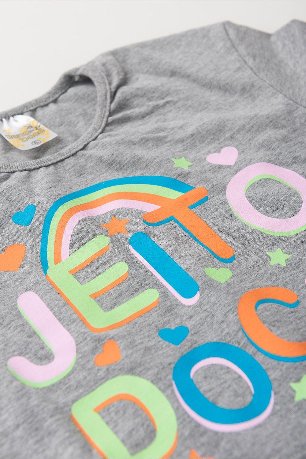 19 conjunto menina verao mescla jd kids