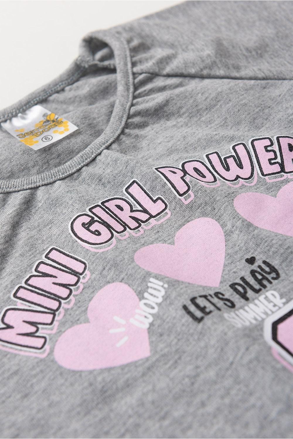 24 conjunto menina verao mescla jd kids