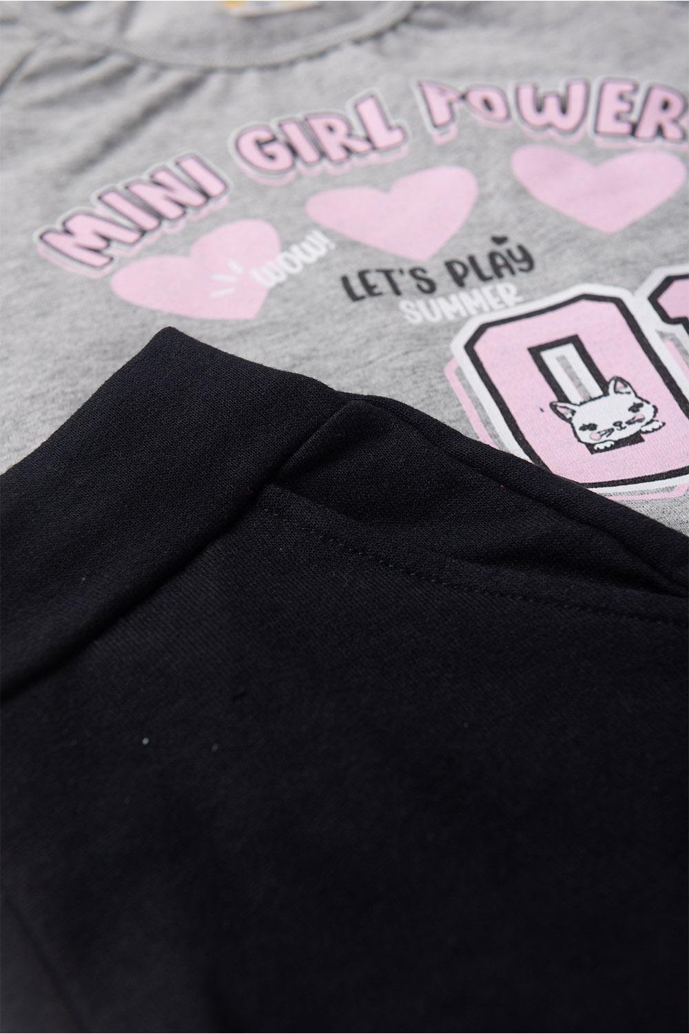 25 conjunto menina verao mescla jd kids