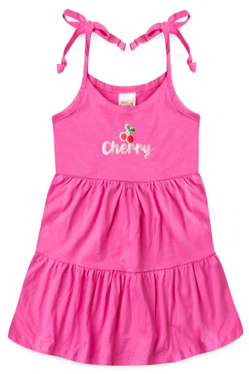 01 vestido menina verao cherry chiclete jd kids