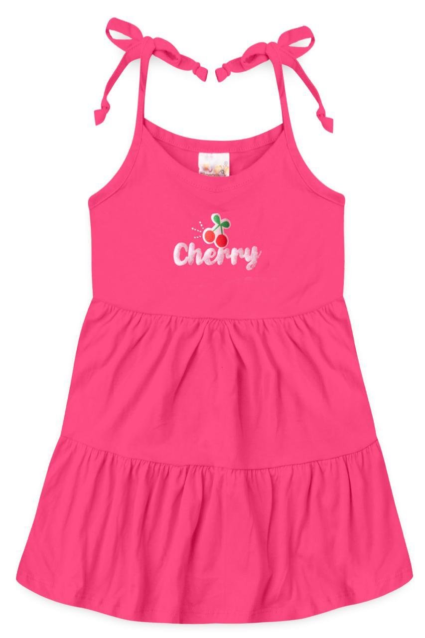 02 vestido menina verao cherry chiclete jd kids