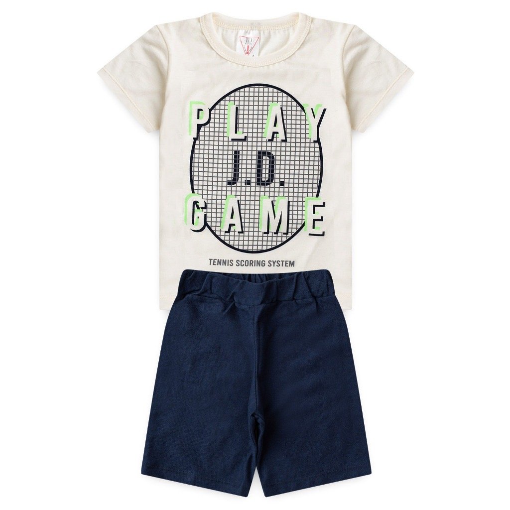 04 conjunto de menino verao play off white jd kids