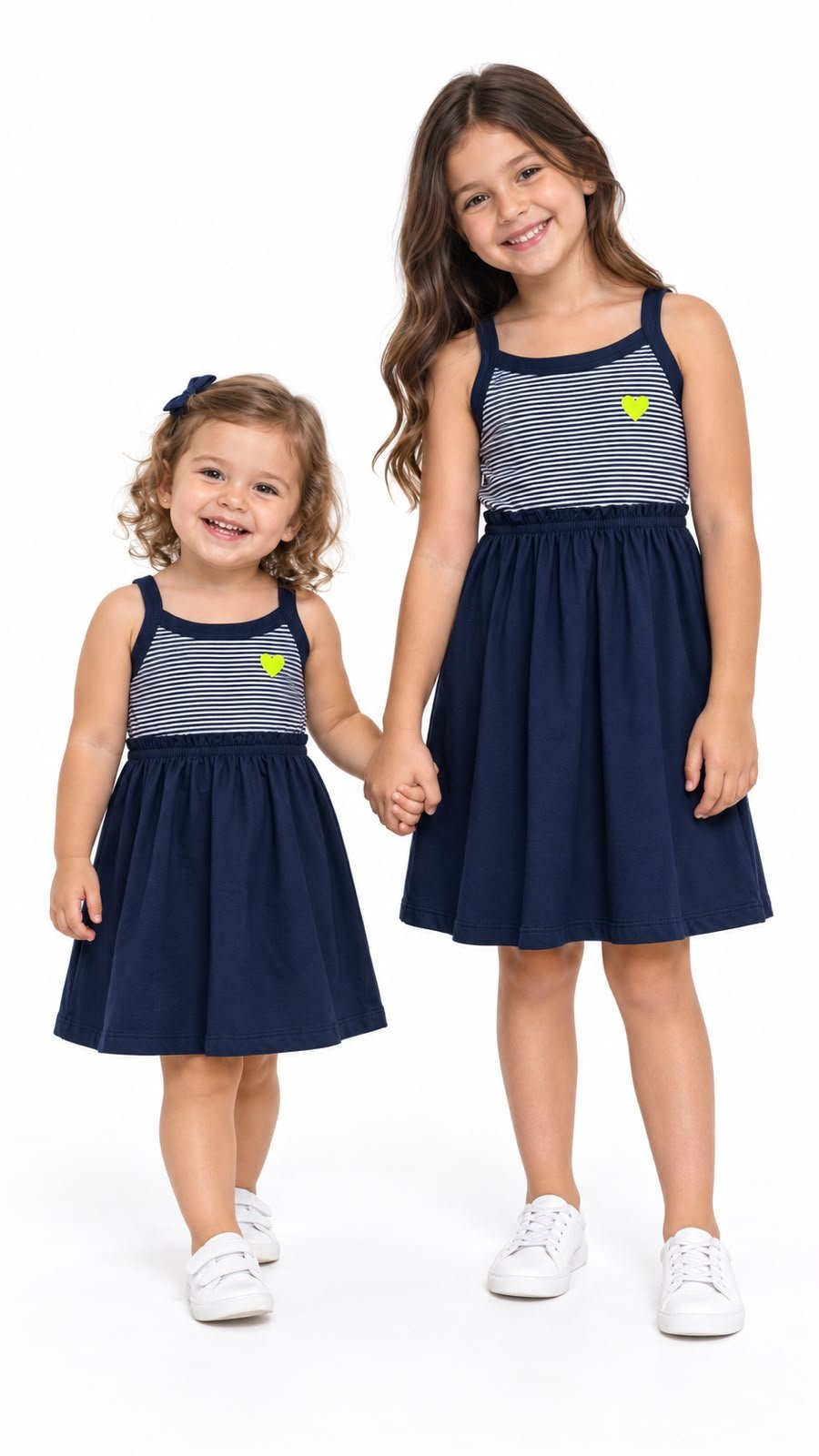 04 vestido menina verao listrado azul marinho jd kids