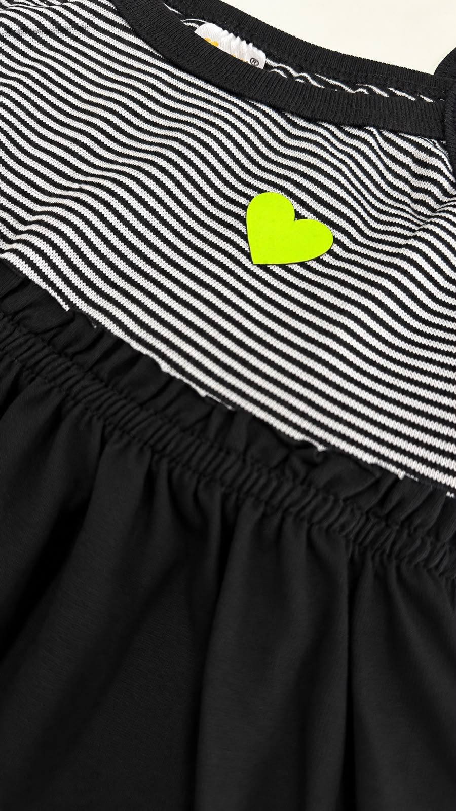 02 vestido menina verao listrado preto jd kids