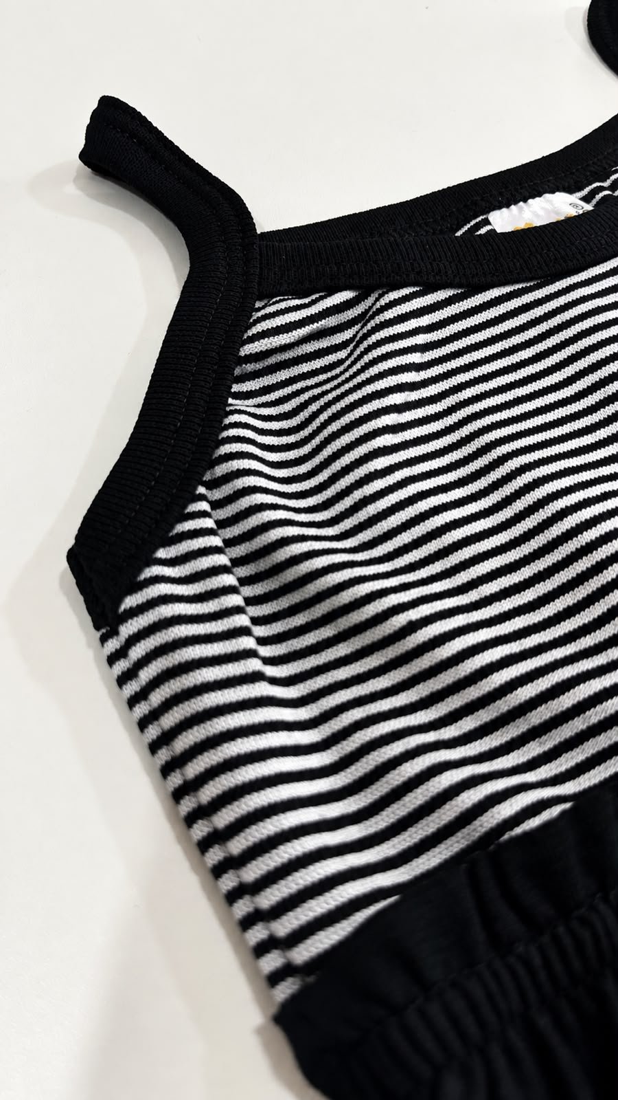 03 vestido menina verao listrado preto jd kids