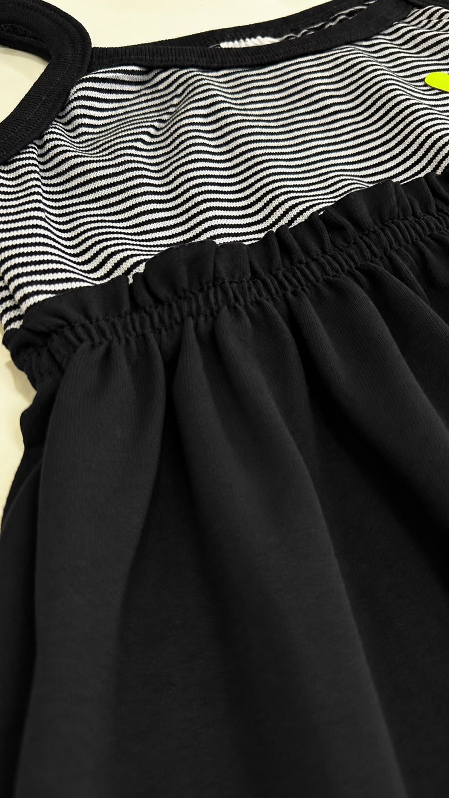 04 vestido menina verao listrado preto jd kids