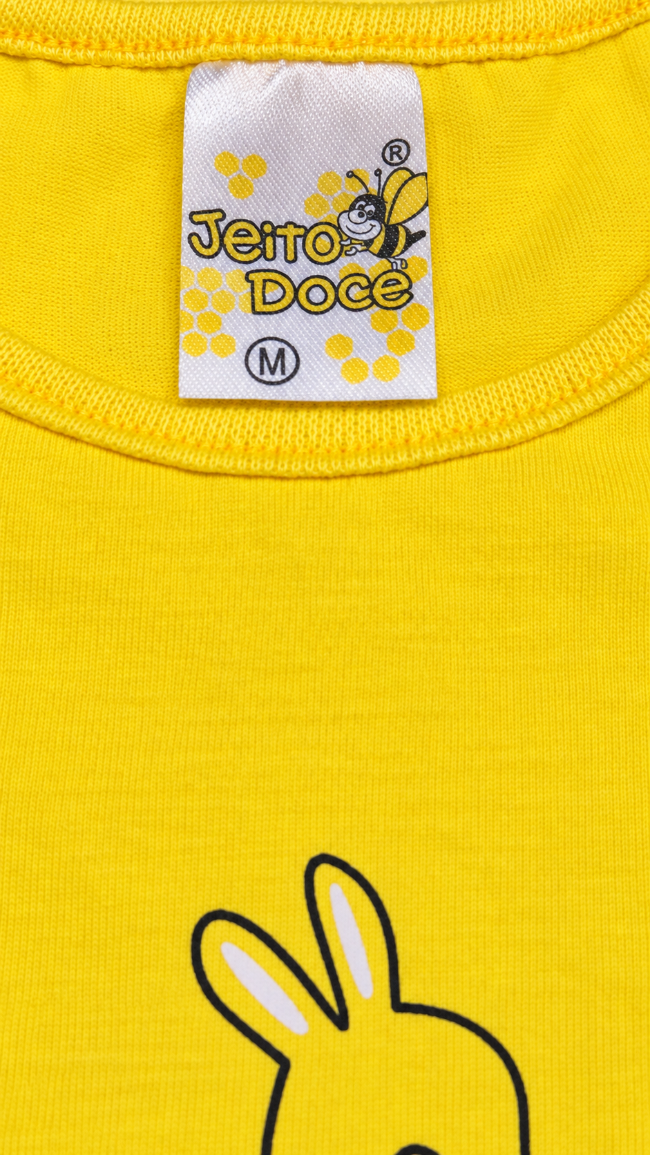 04 conjunto menina verao coelhinhos amarelo jd kids